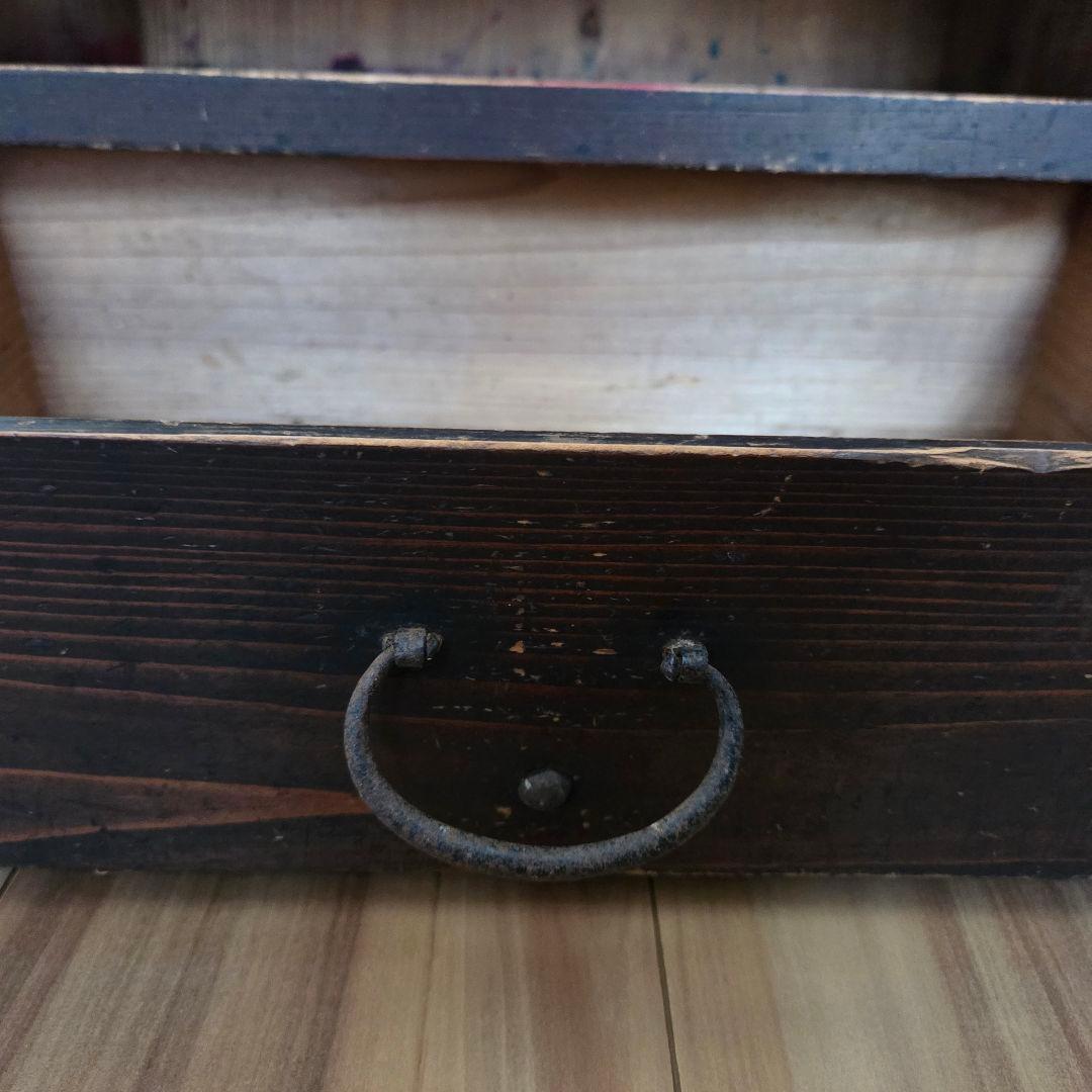 アンティーク チェスト ドロワー 棚 オープンラック 引き出し 無垢 古家具