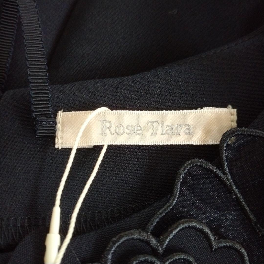 【ローズティアラ】未使用 24AW 大きいサイズ46 フラワーモチーフ ブラウス