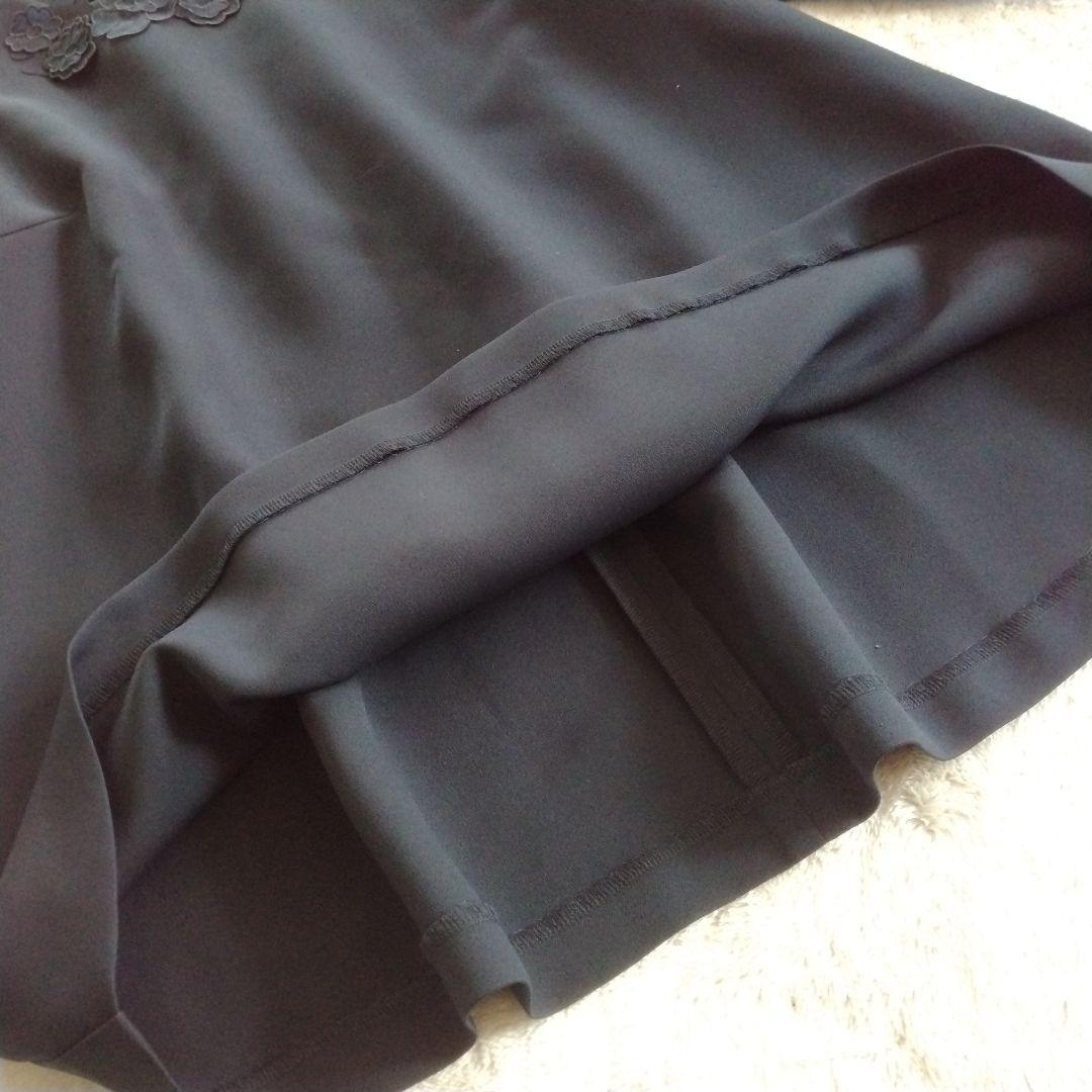 【ローズティアラ】未使用 24AW 大きいサイズ46 フラワーモチーフ ブラウス