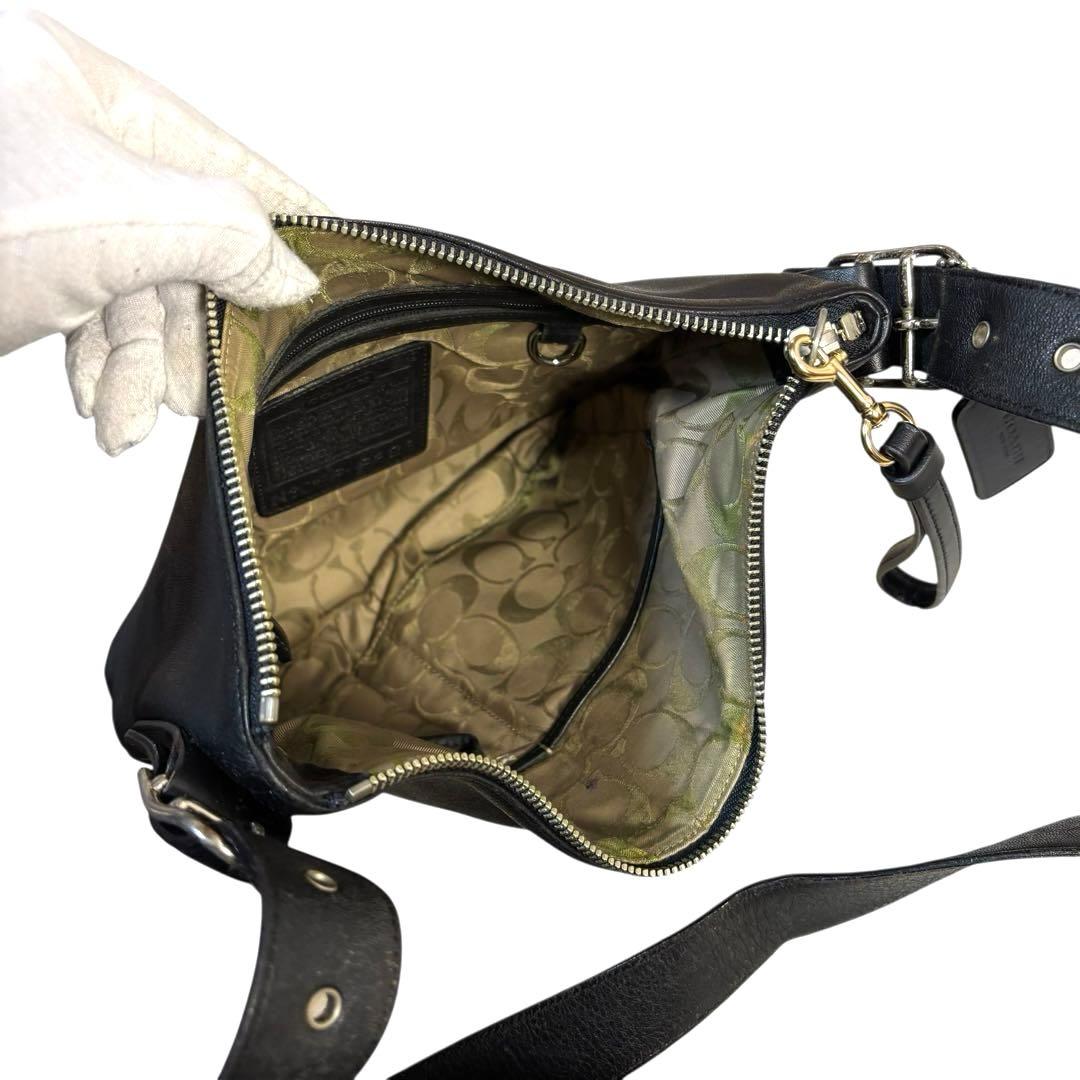 OLD COACH 　グラブタンレザー　ショルダーバッグ　ヴィンテージ　黒