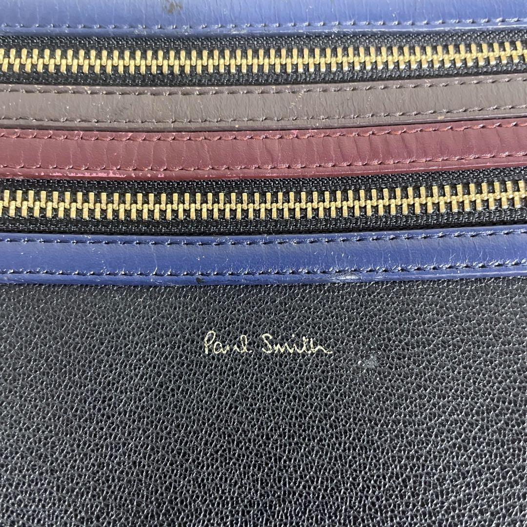 ポールスミス ショルダーバッグ 2way セカンドバッグ レザー ブラック 黒