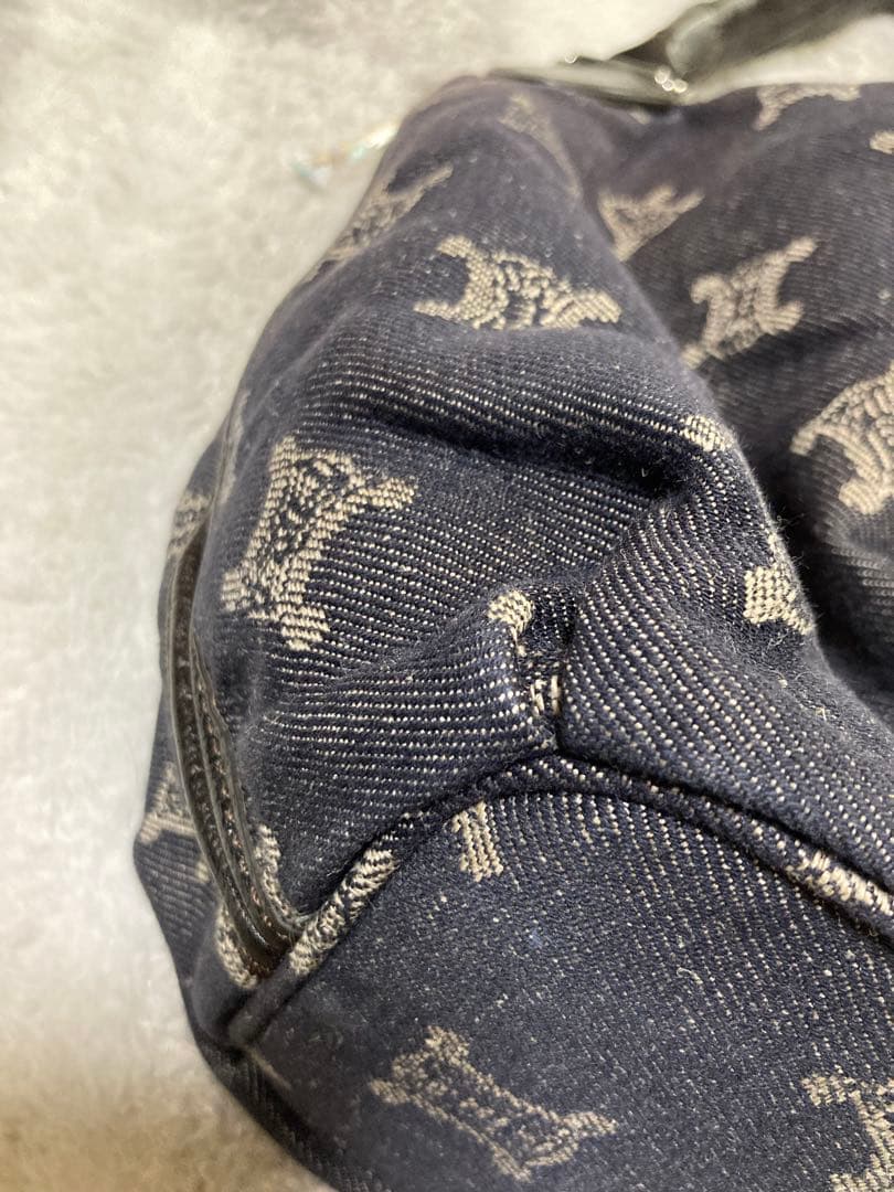 希少　セリーヌ パリマカダム ビタースウィート ハンドバッグ レザー　デニム