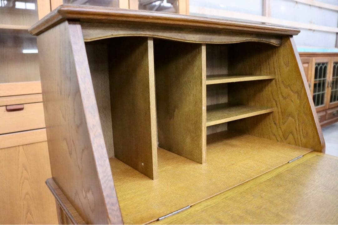 GMIS131○昭和レトロ アンティーク ライティングビューロー ライティングデ