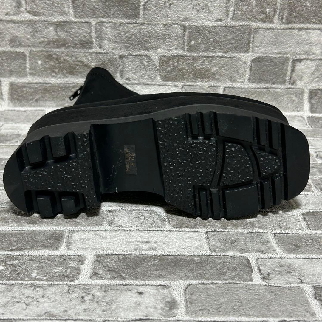 MURUA ムルーア プラットフォームスエードブーツ　バックジップ　22.5cm