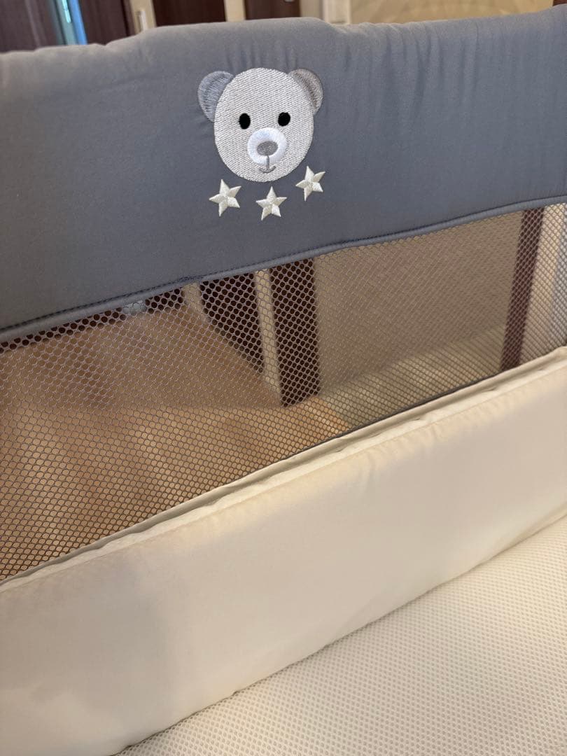 ココネルエアーAB /アップリカベビーベッド/グレーベアー