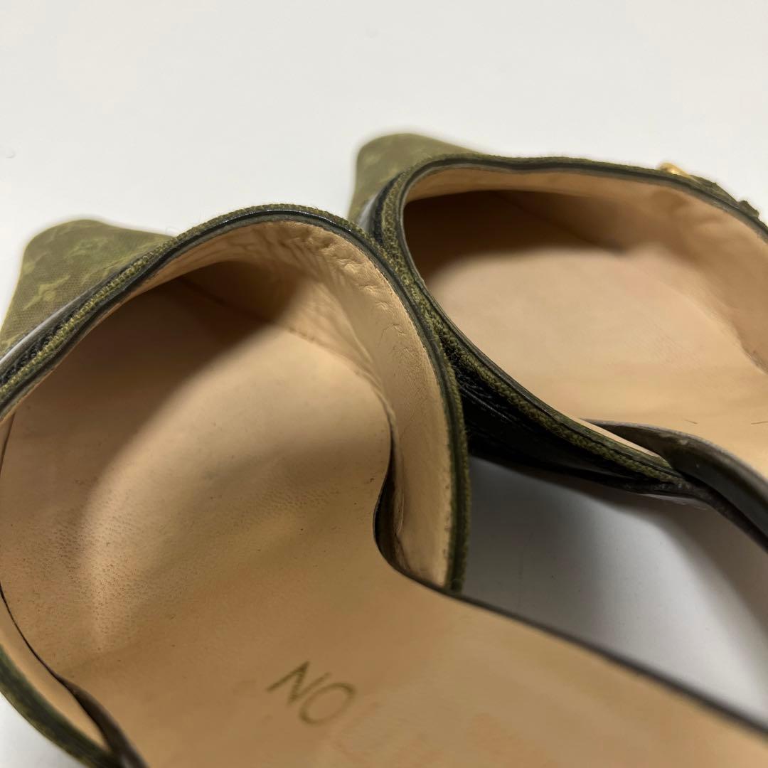 ルイヴィトン キャンバス モノグラムミニ ミュール 35 1/2 中古