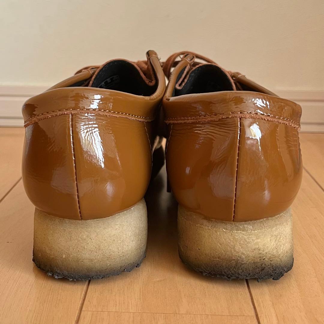 CLARKS ORIGINALS クラークス ワラビー パテントレザー ブラウン