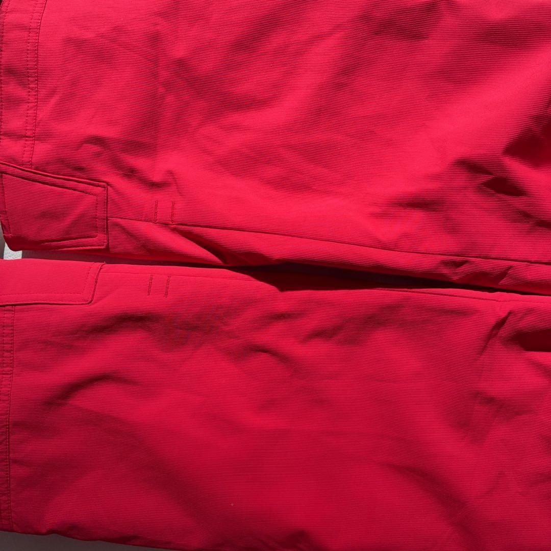 DESCENTE子ども用スキーウェア 黒/赤 フード付き