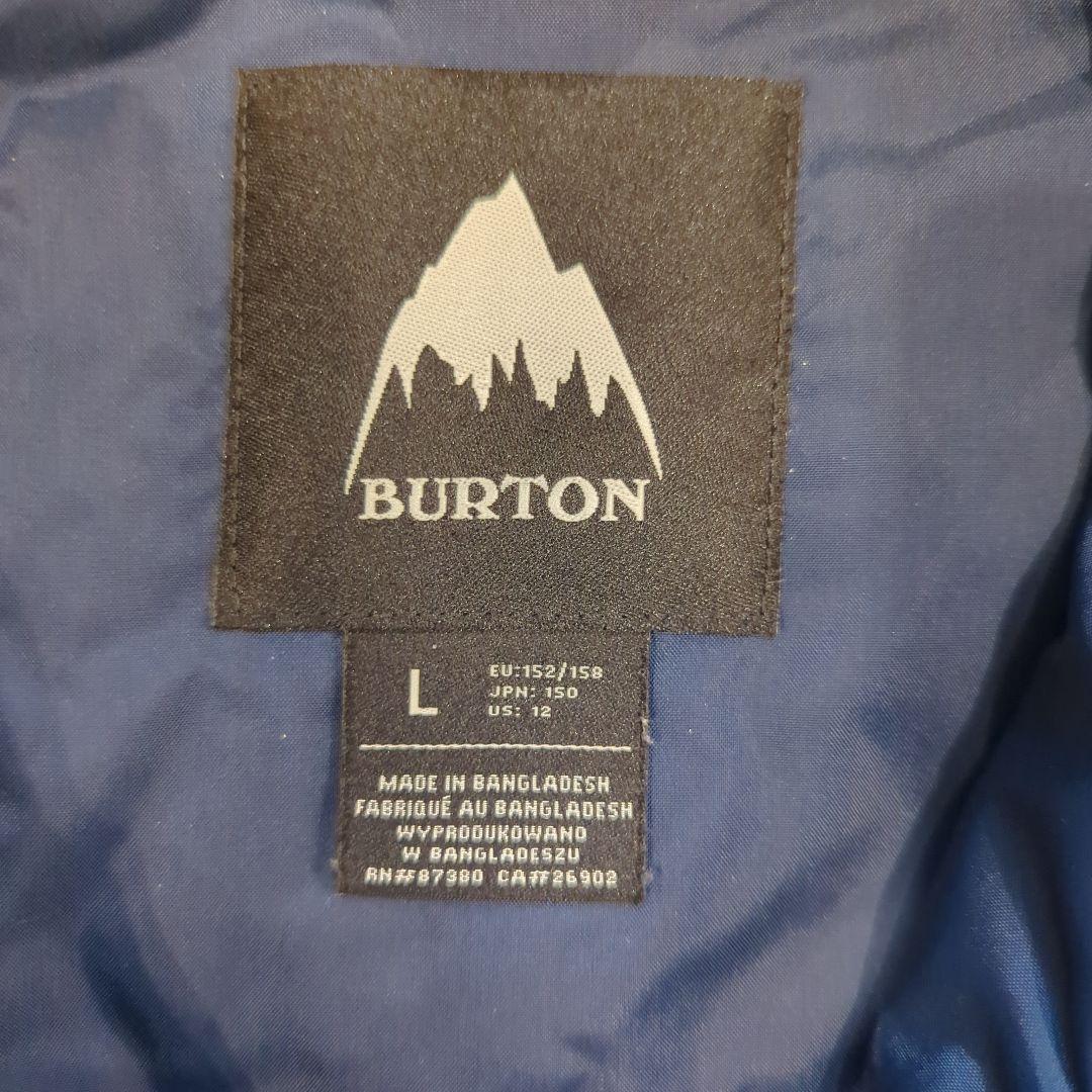 BURTON スノーボードウェア 上下セット Lサイズ 緑系迷彩柄