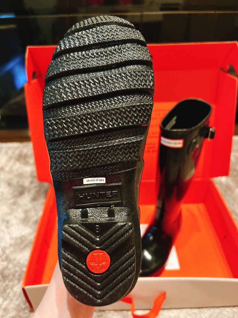 HUNTER ブラック 長靴　レインブーツ　ハンター　新品　未使用品