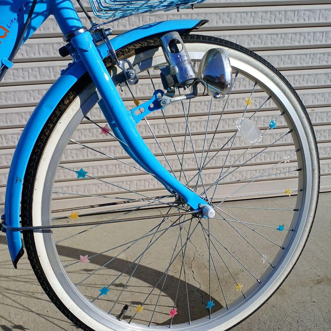 青いシティサイクル チャイルド