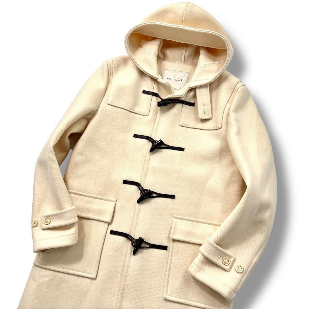 【未使用級　極美品】マッキントッシュ メルトン ダッフルコート 42 ホワイト