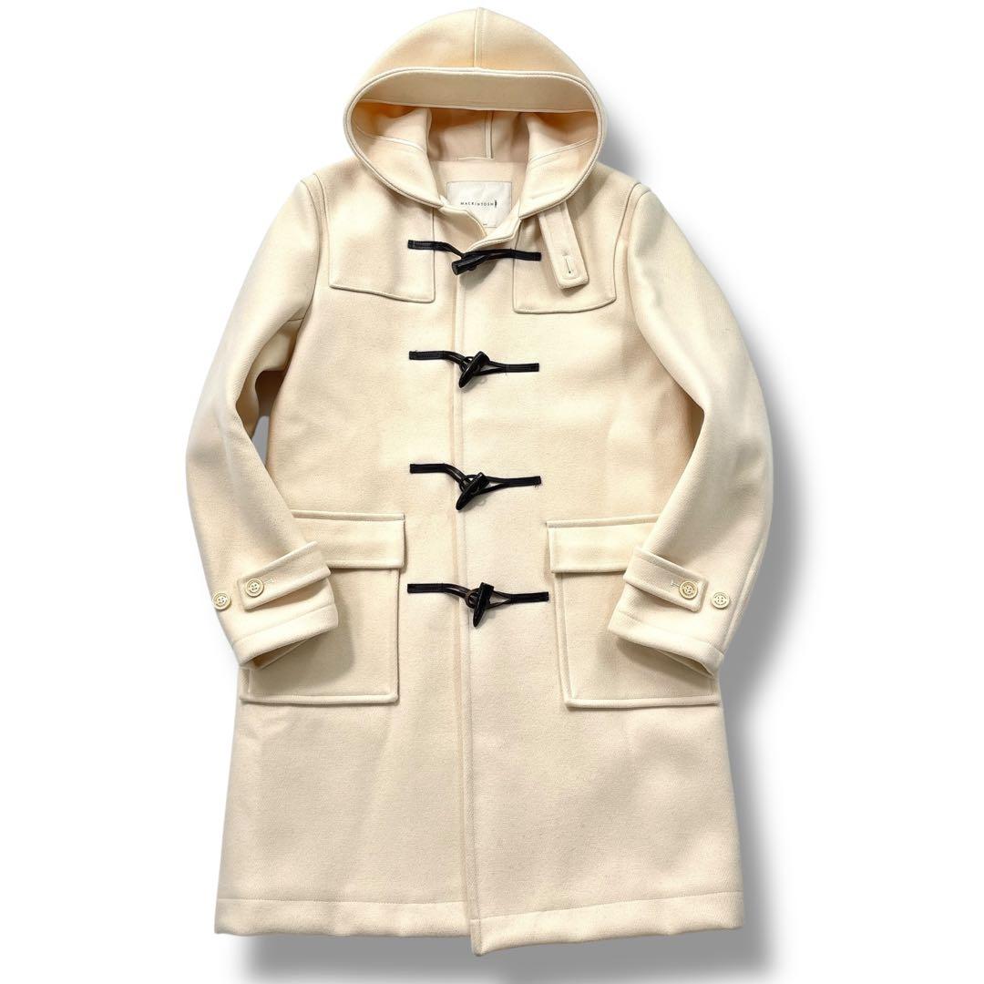 【未使用級　極美品】マッキントッシュ メルトン ダッフルコート 42 ホワイト