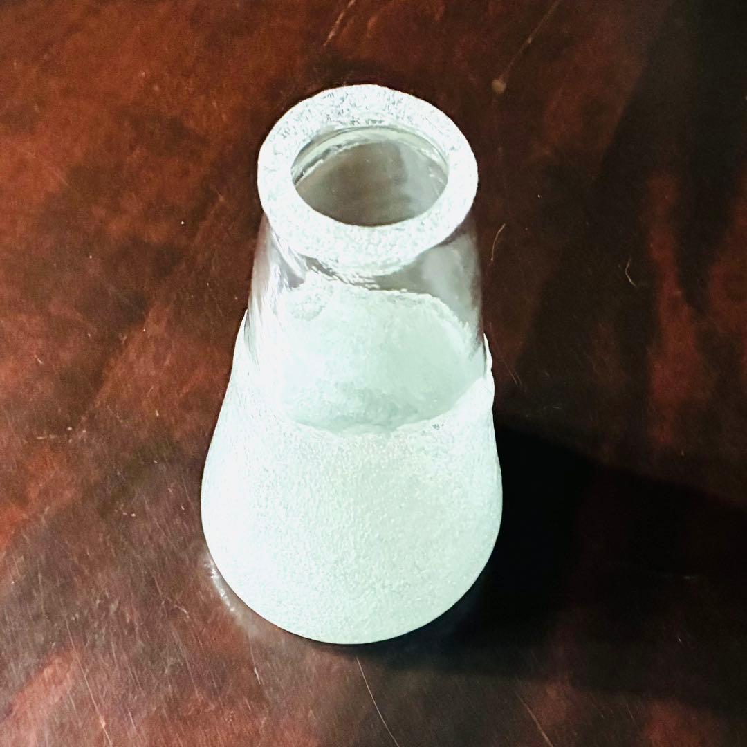 横山秀樹　花入れ　吹きガラス 泡