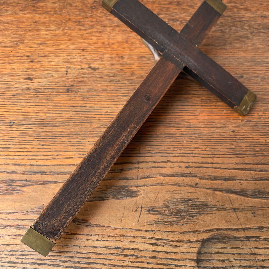 木製　十字架 イエス像　ヴィンテージ