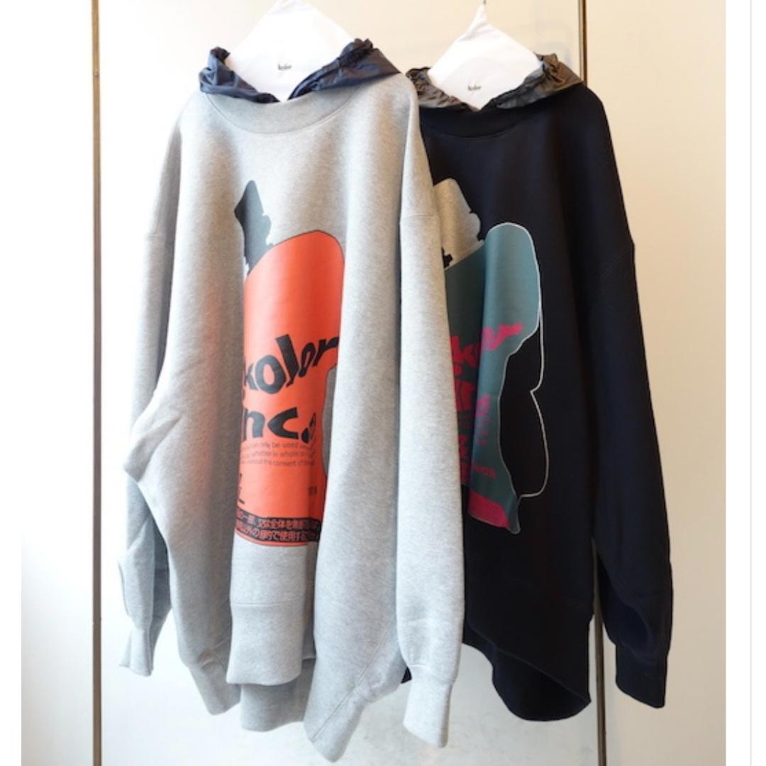 kolor　20aw　裏起毛レイヤードスウェット　美品