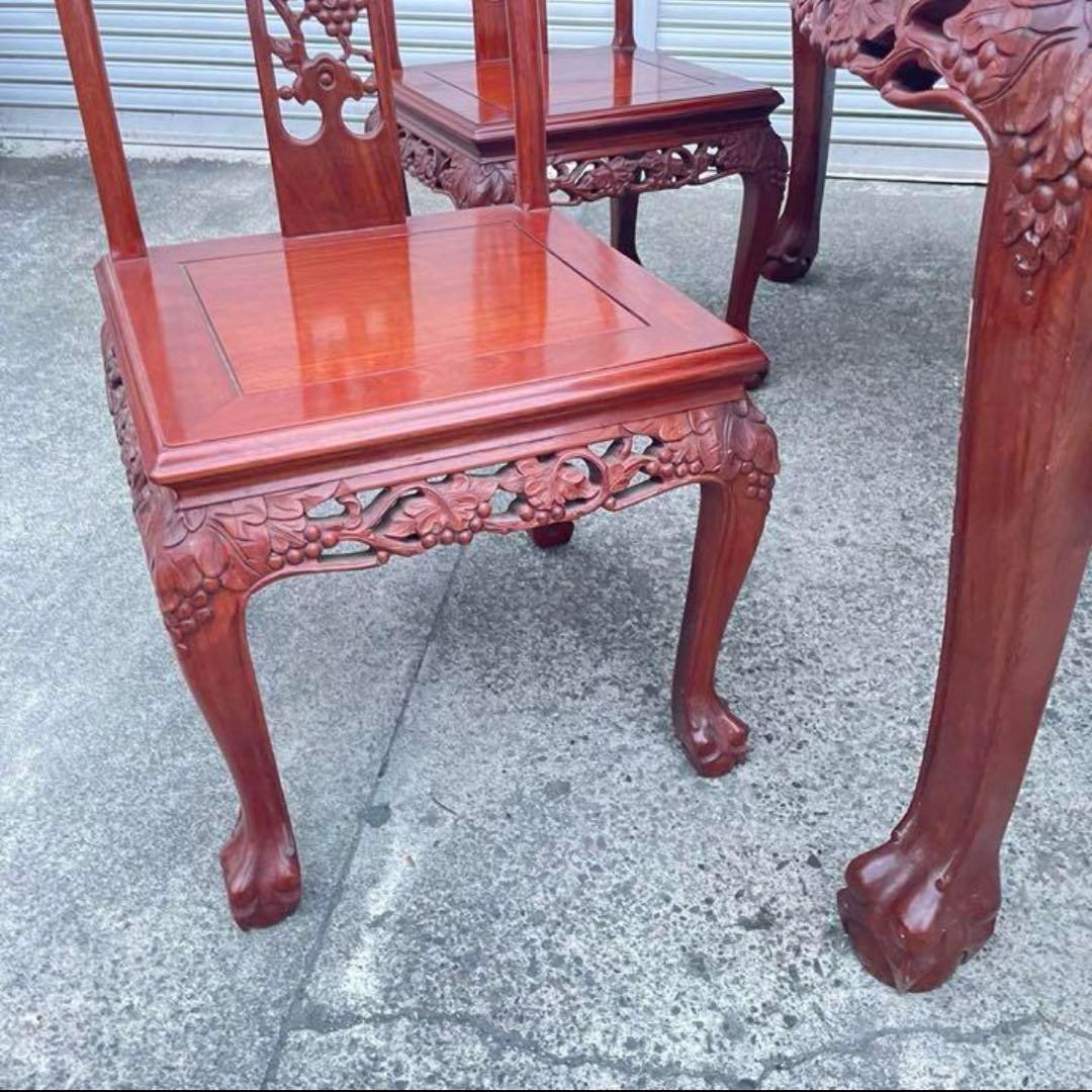 シノワズリー　中国アンティーク調　チェア1脚