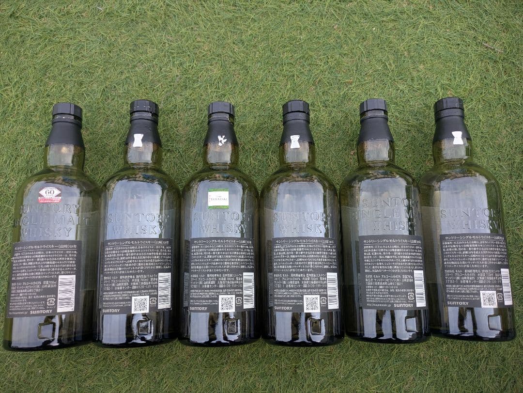 山崎 18年 シングルモルトウイスキー 空瓶6本