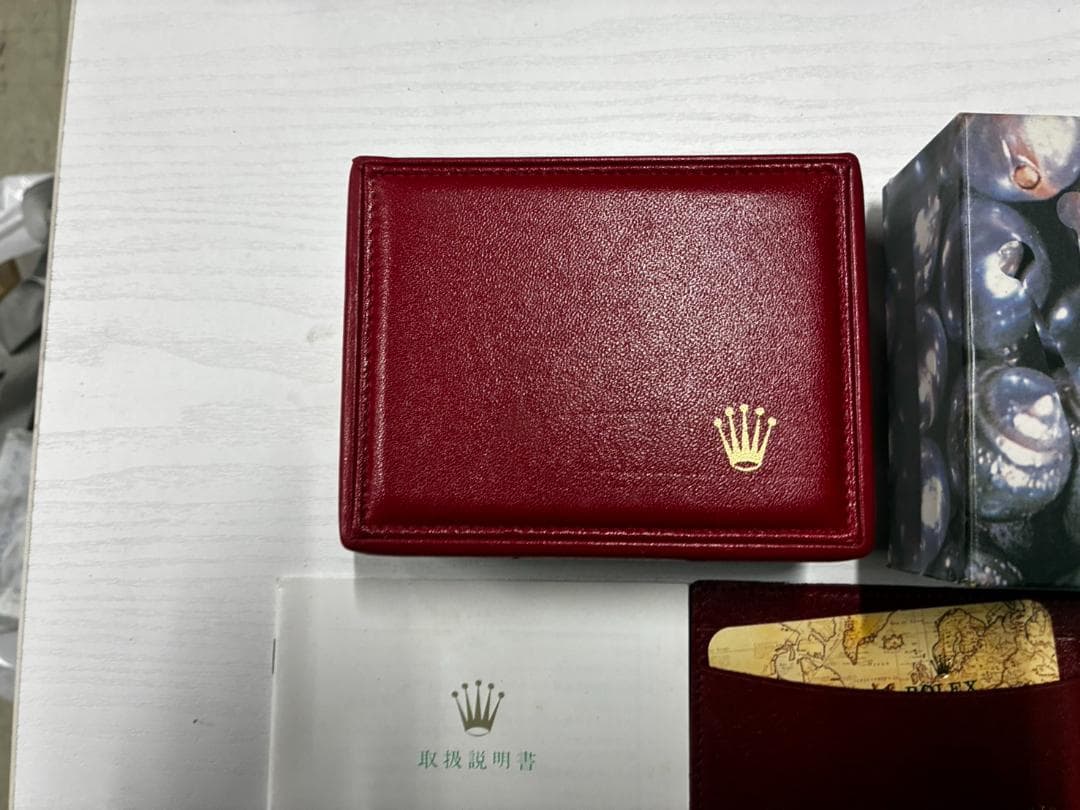 チ*認様 ★ROLEX 空箱 ロレックス レザーケース 赤 デイトジャスト♪♪