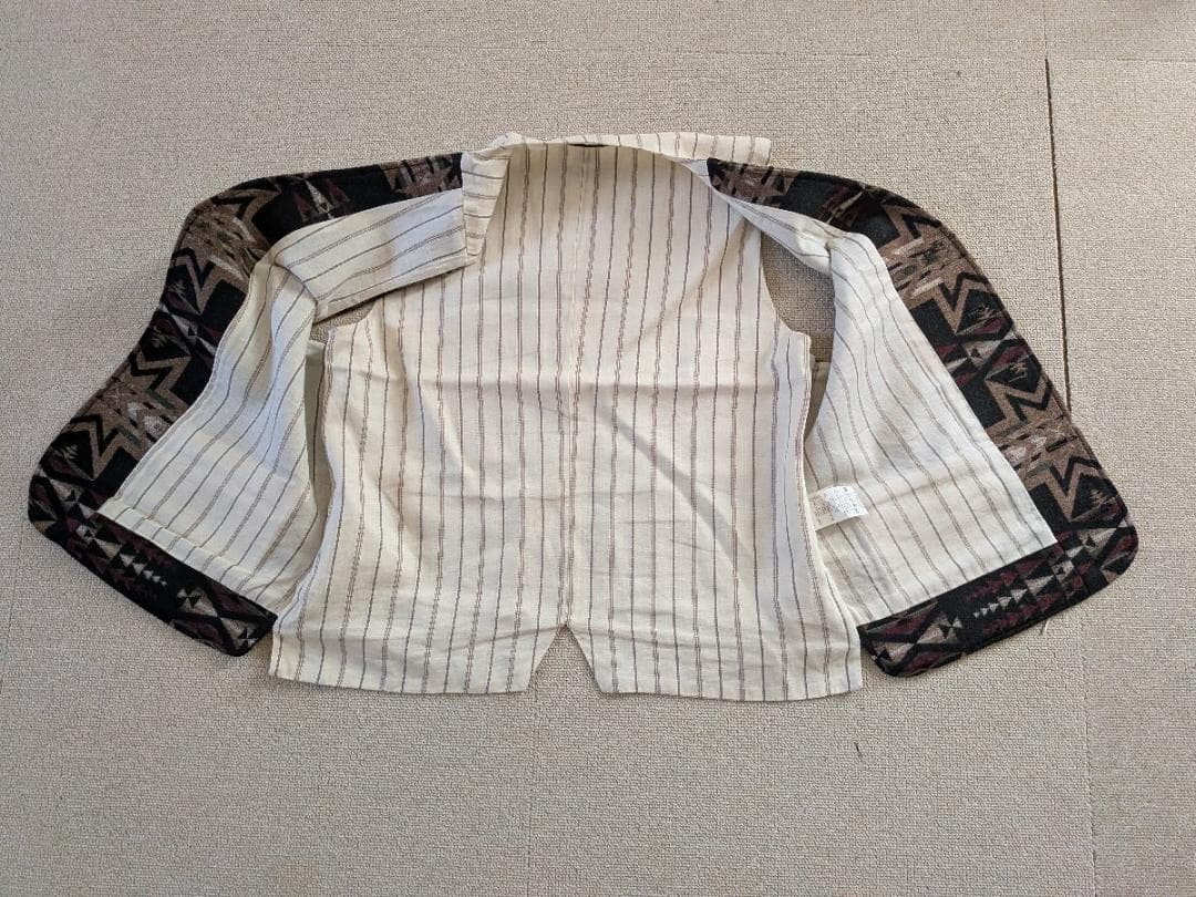 グラッドハンド スピリッツ ベスト ネイティブ柄 ワークベスト L 40 日本製