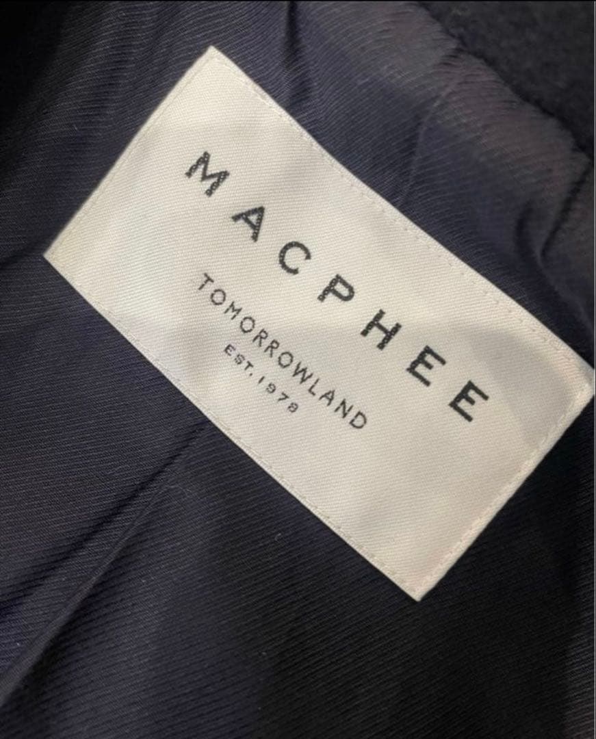 MCPHEE TOMORROWLAND オーバーサイズウールコート ネイビー36