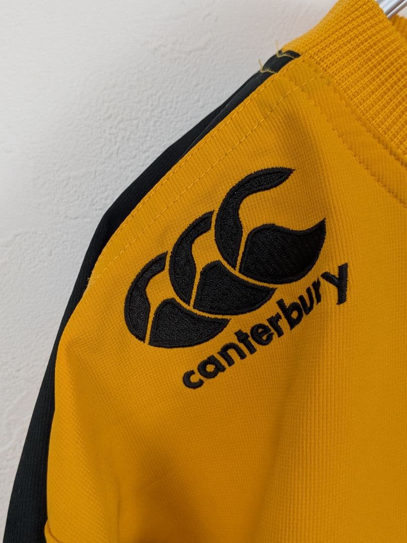 【美品】canterbury　トレーニングシャツ　ピステ　ラグビー　プルオーバー
