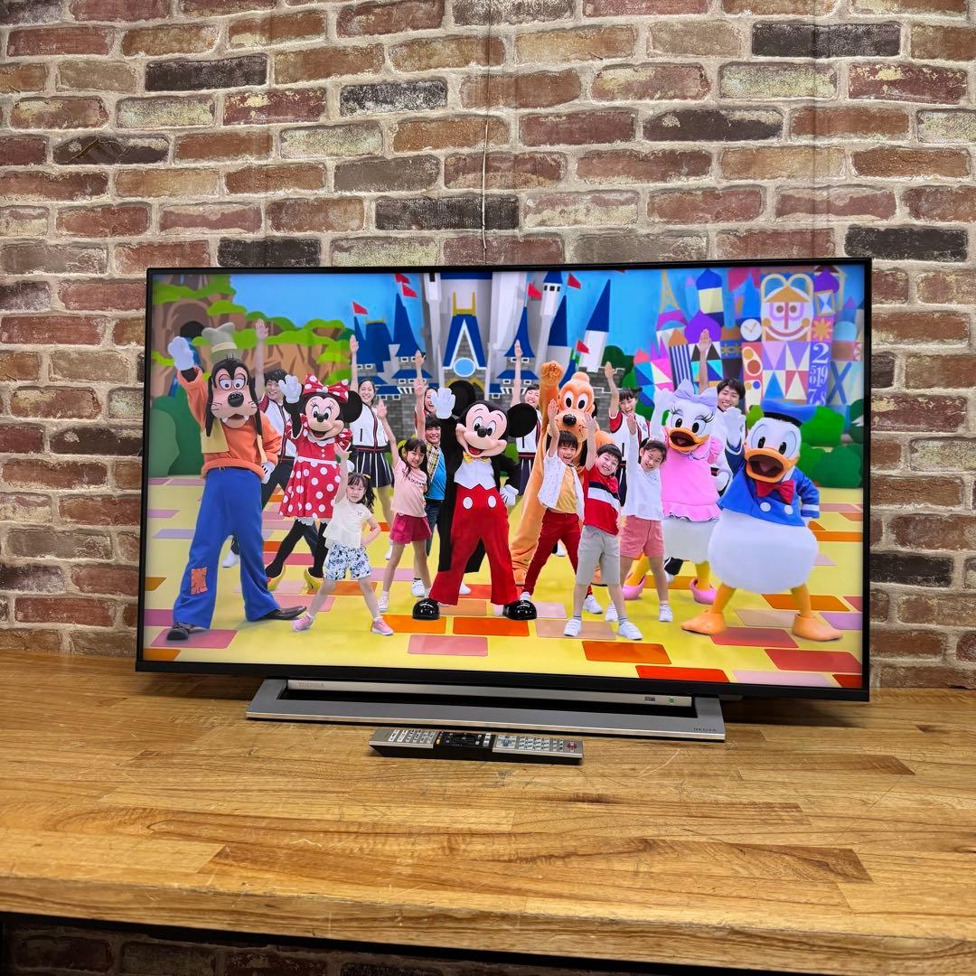 東芝 43V型 4Kチューナー搭載 液晶テレビ レグザ 43M520X W録画○