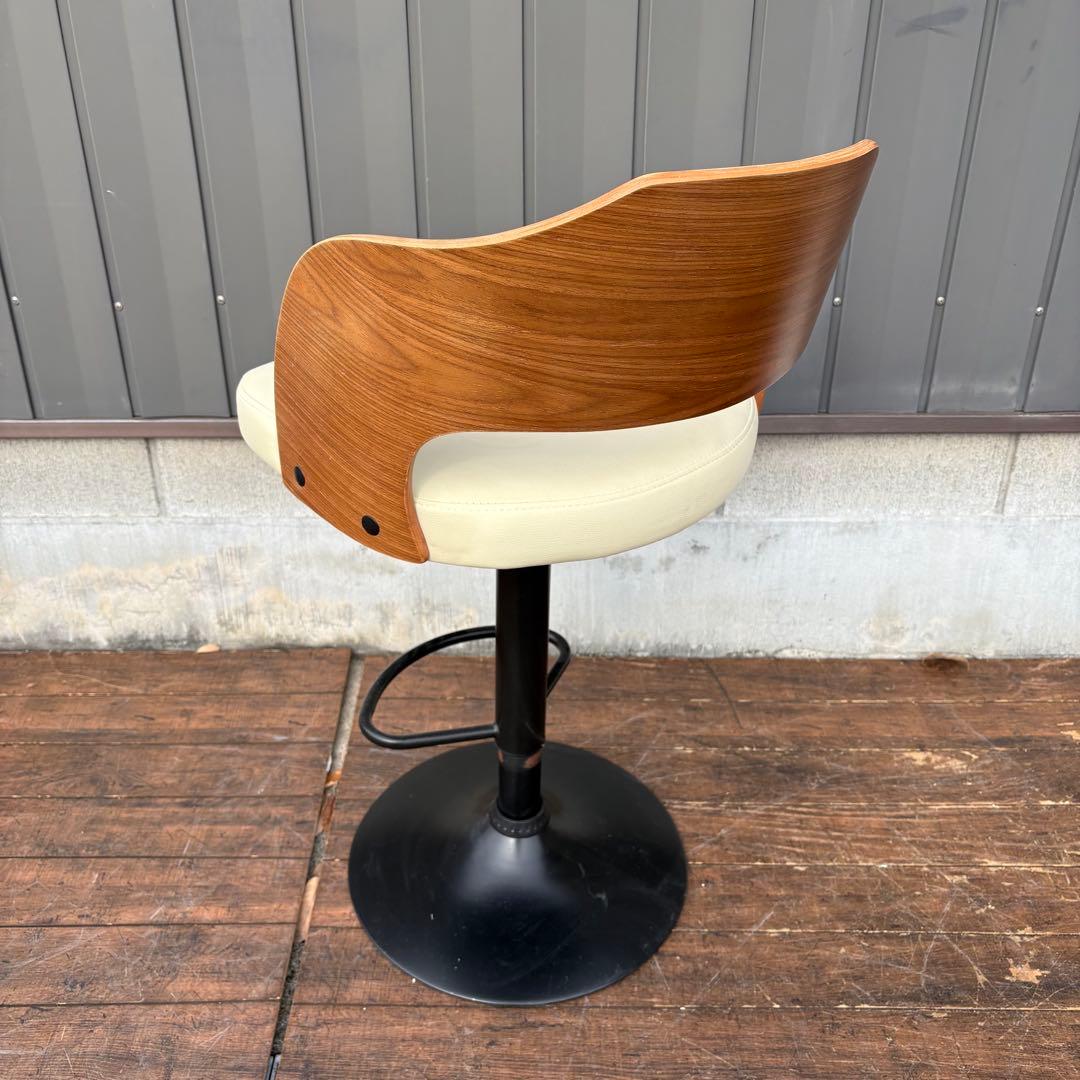 北欧レトロ ティアイアイ プライウッドカウンターチェア 木製フレームバーチェア