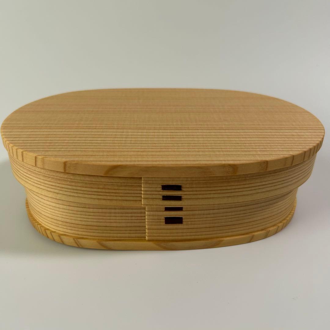 新品　大館工芸社 秋田杉 曲げわっぱ 小判 弁当 (小)