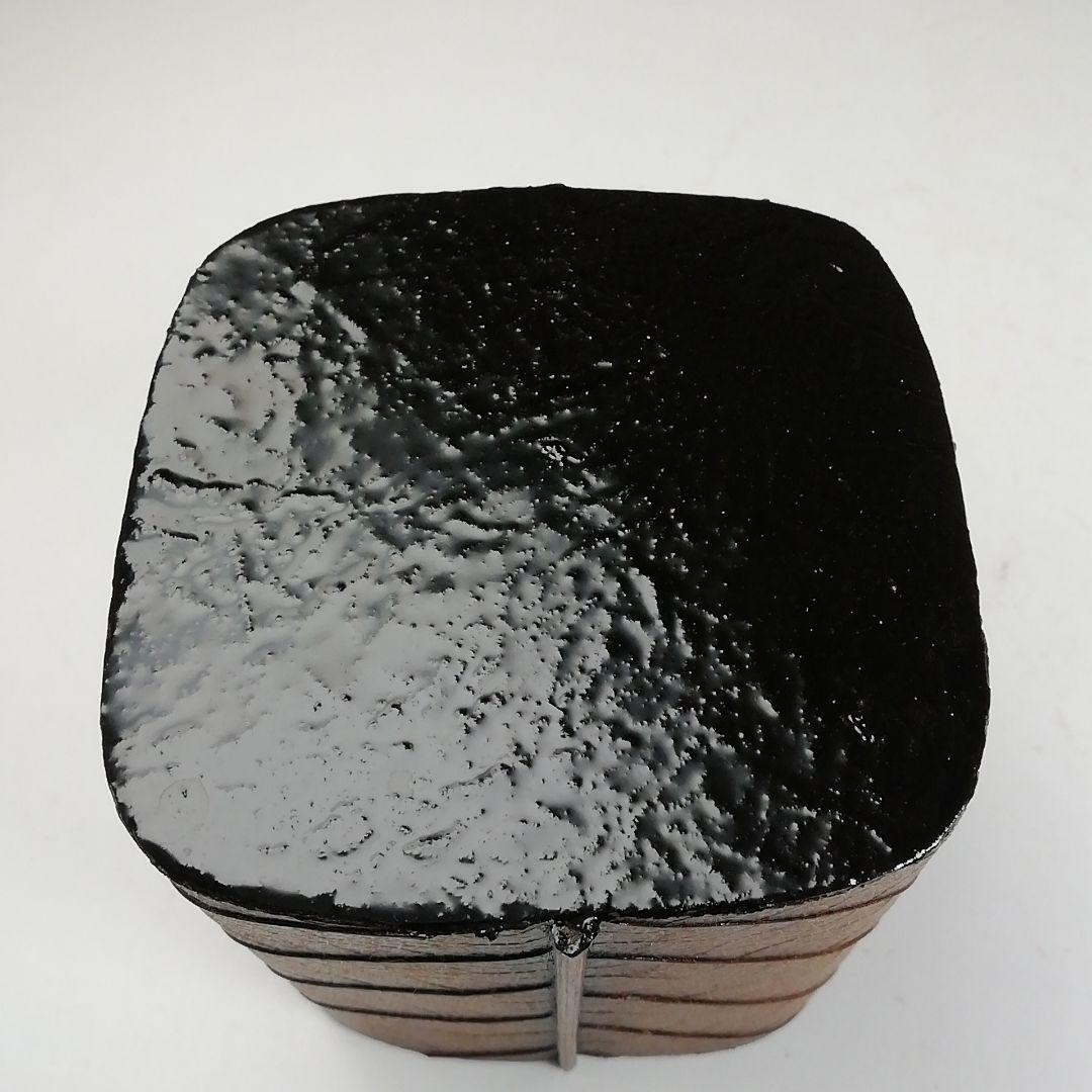 Ｗ１８０　茶器　『朴乃葉　一閑茶器』『三宅謙蔵 作』『茶入』　共箱　茶道具