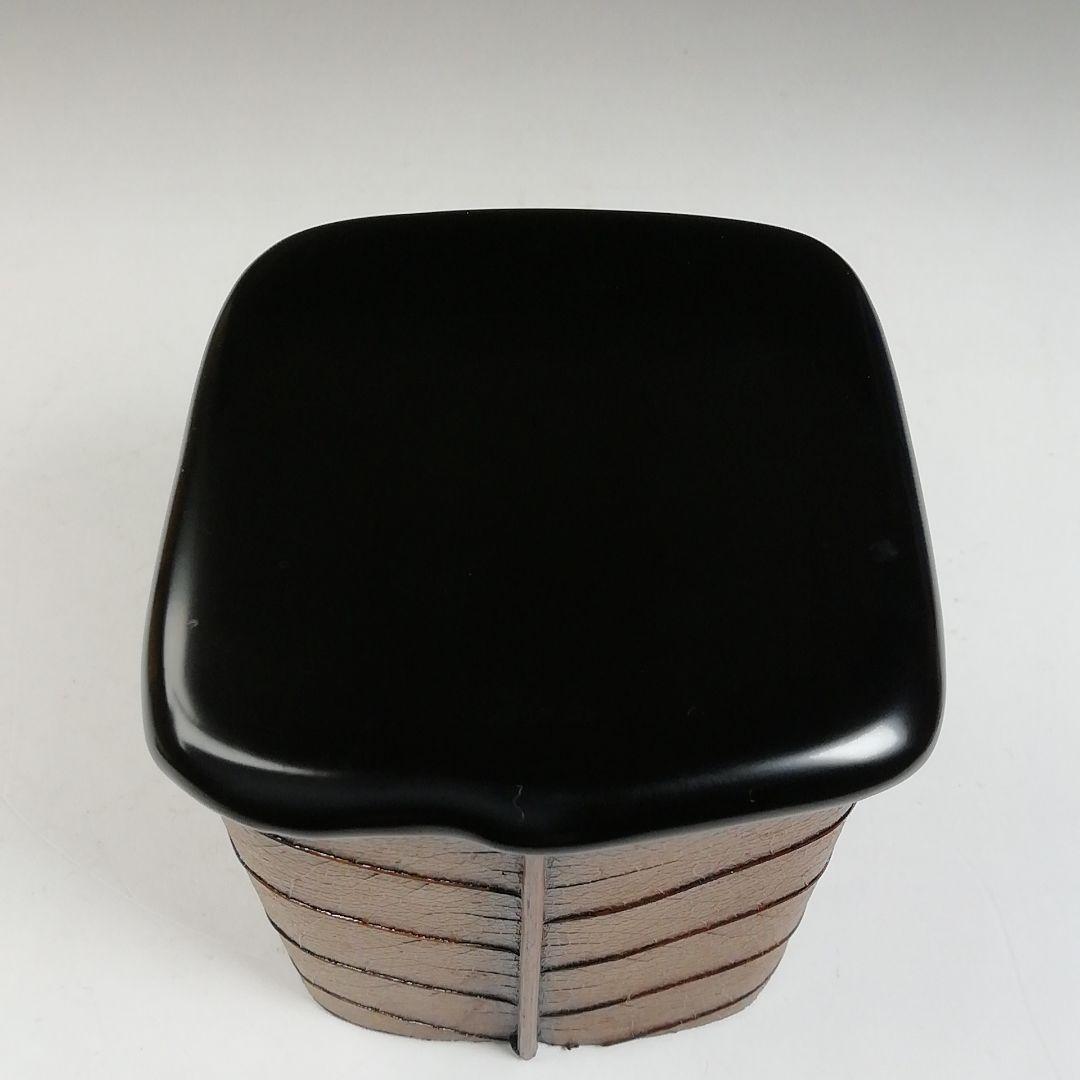 Ｗ１８０　茶器　『朴乃葉　一閑茶器』『三宅謙蔵 作』『茶入』　共箱　茶道具