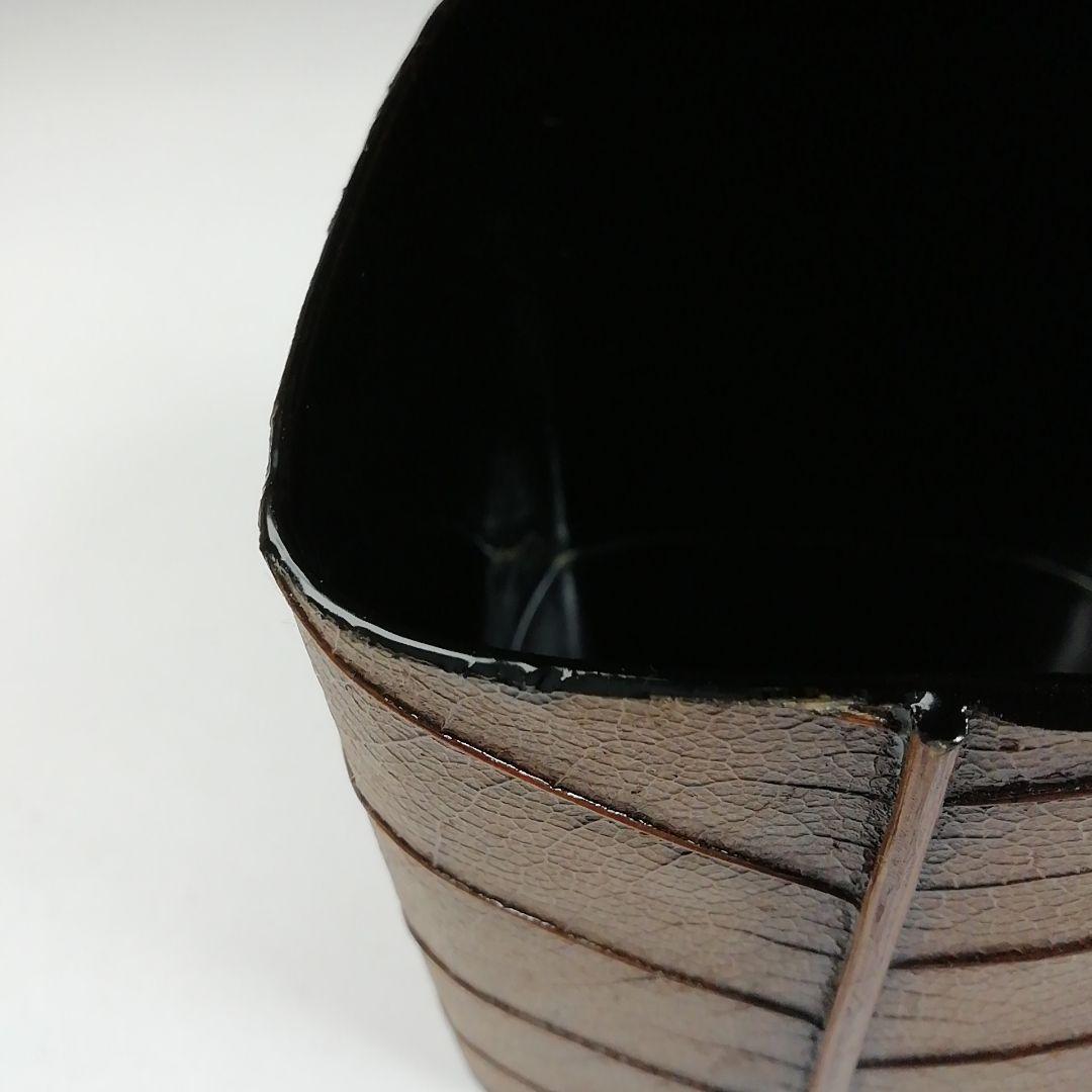 Ｗ１８０　茶器　『朴乃葉　一閑茶器』『三宅謙蔵 作』『茶入』　共箱　茶道具