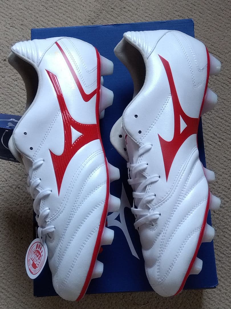 【専売品です】 スパイク／ミズノ／24.0／白／P1GA210462／新品