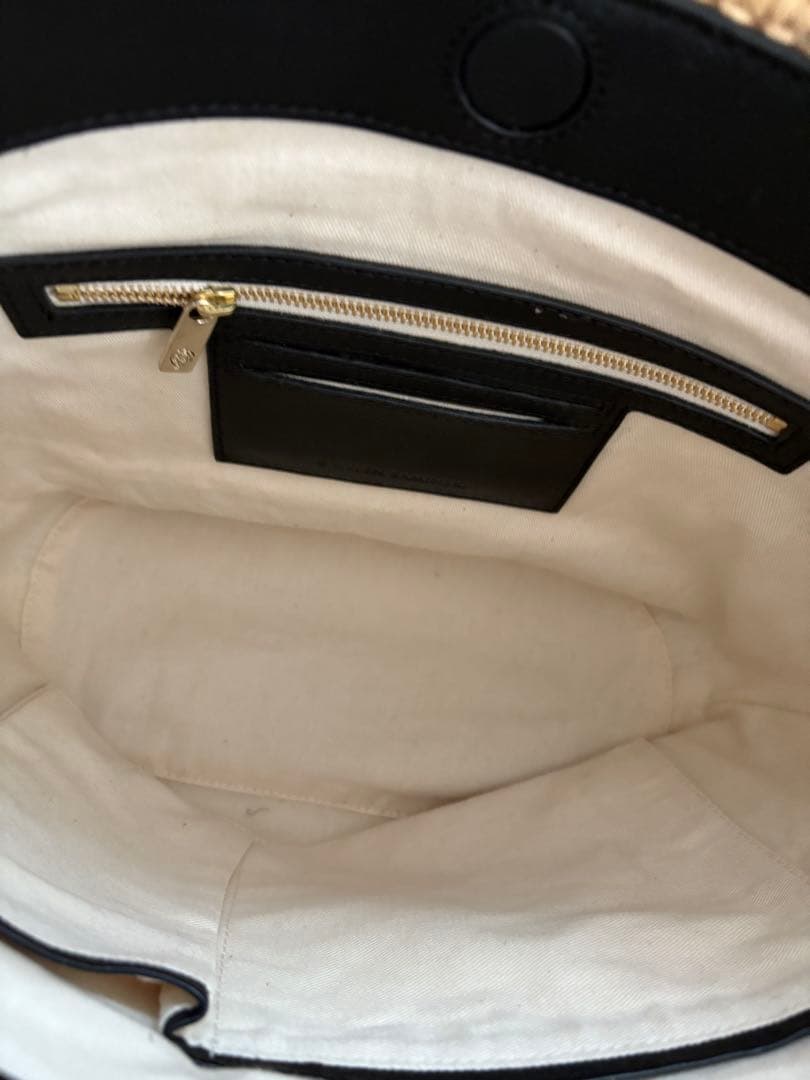 HELEN KAMINSKI かごバッグ ベージュ/ブラック