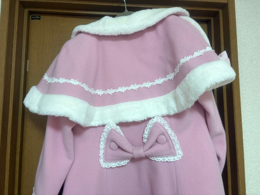 baby リボンミルキーコート ピンク 最終値下げ