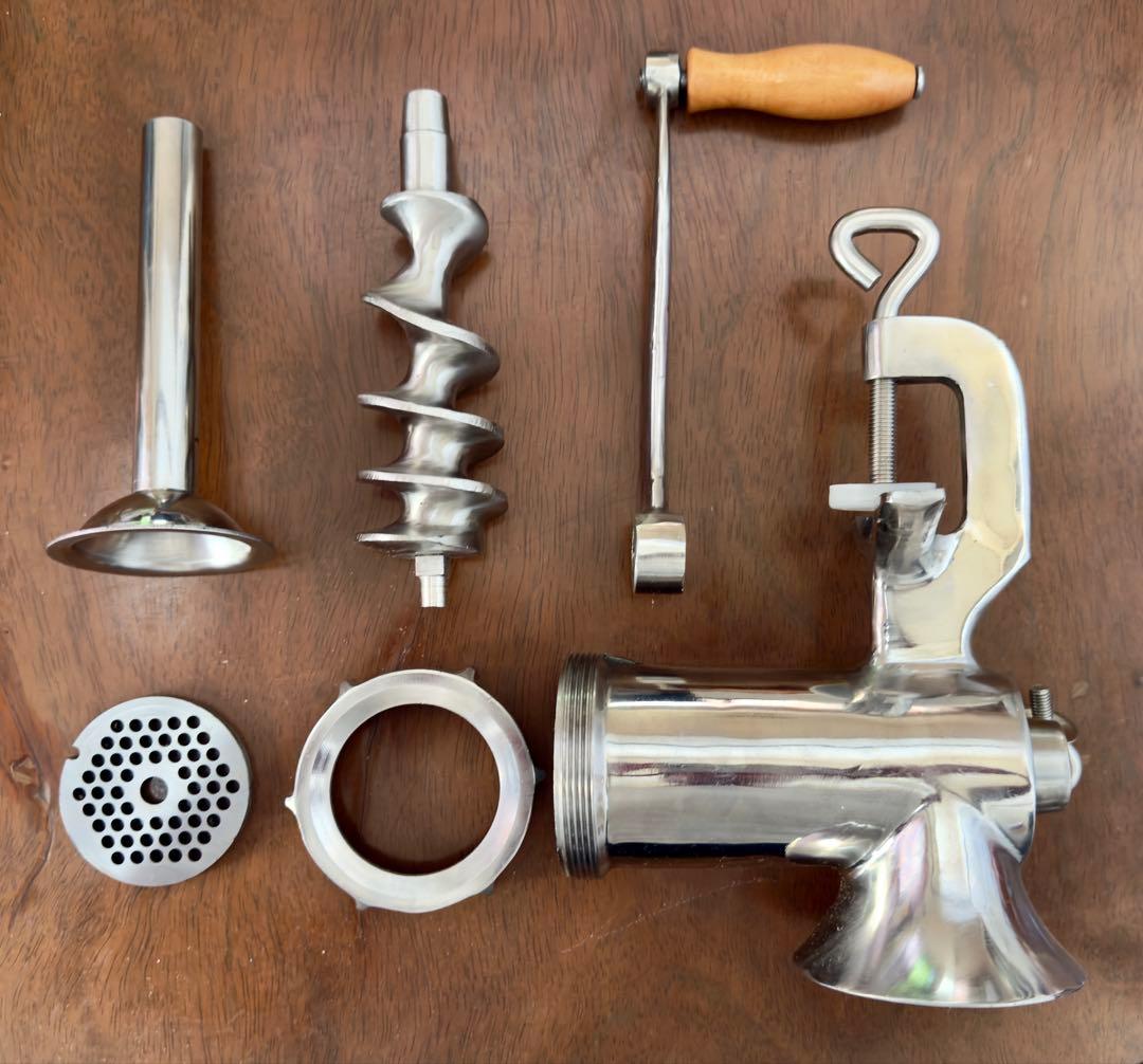 ステンレス製レトロフードチョッパー　美品