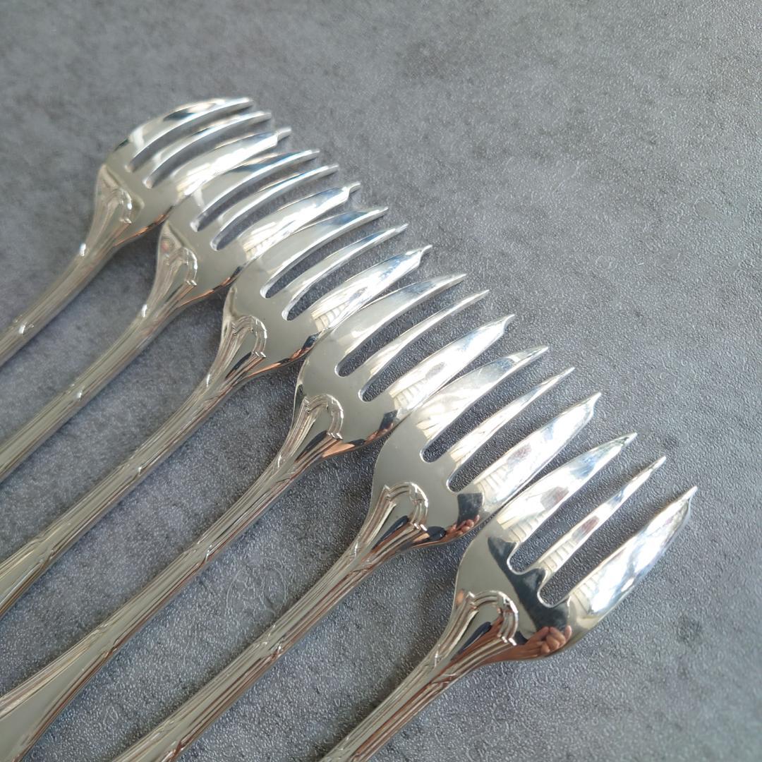 美品 クリストフル リュバン ケーキフォーク 6点