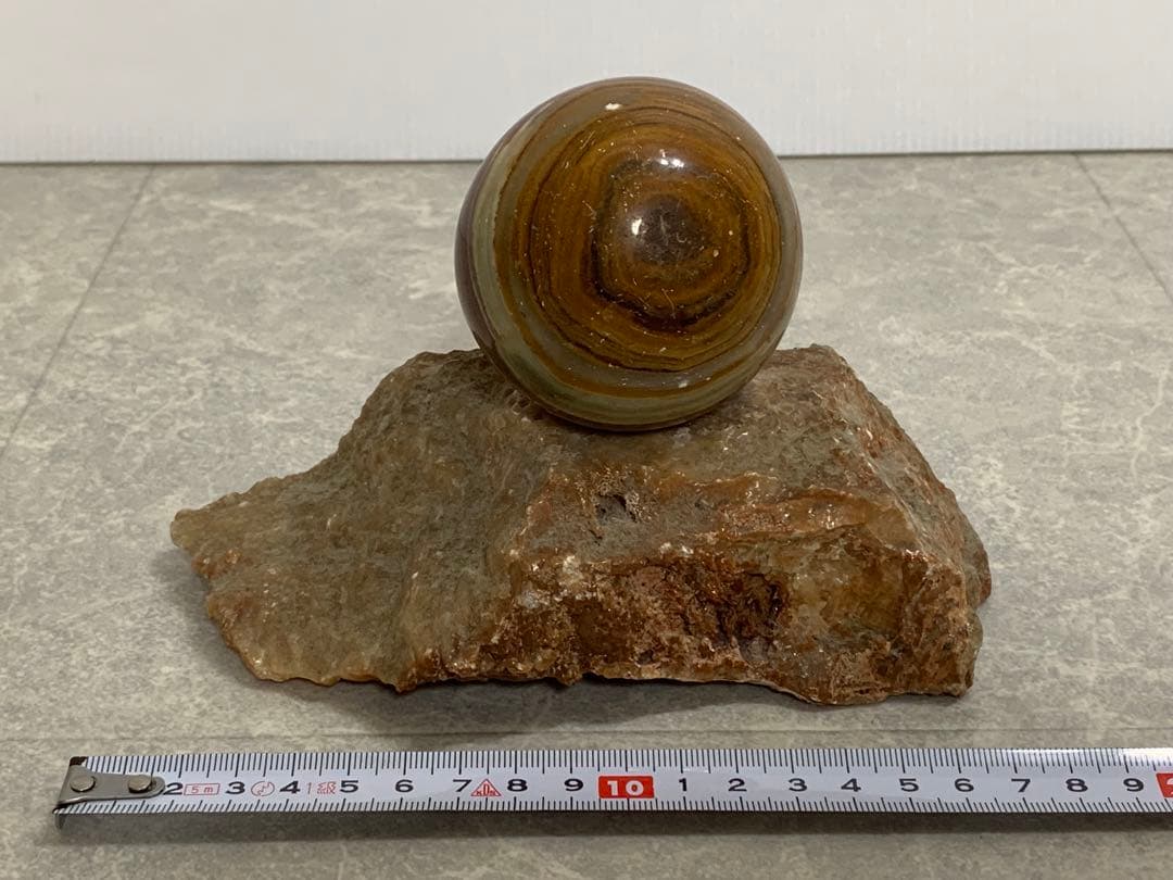 鑑賞石 天然石 木星 1.314kg オニキス 瑪瑙 メノウ ジュピター 台座付