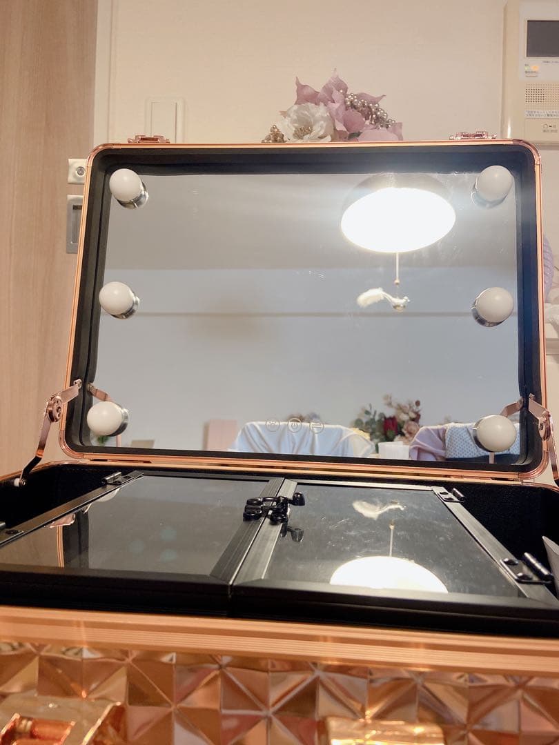 Francfranc ドレッサー ヴァリーズ ハリウッドボックス L コッパー