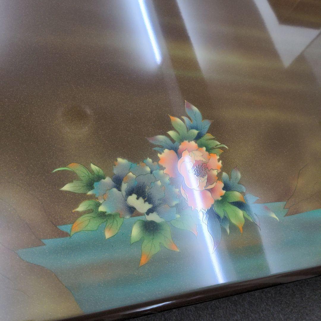 最終 未使用 送料込み 座卓 ローテーブル フラワー大