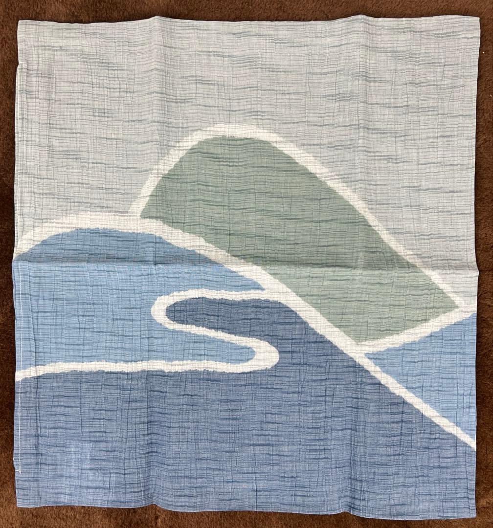 西川　近江ちぢみ　麻混　座布団カバー　銘仙判　55×59 日本製　5枚セット