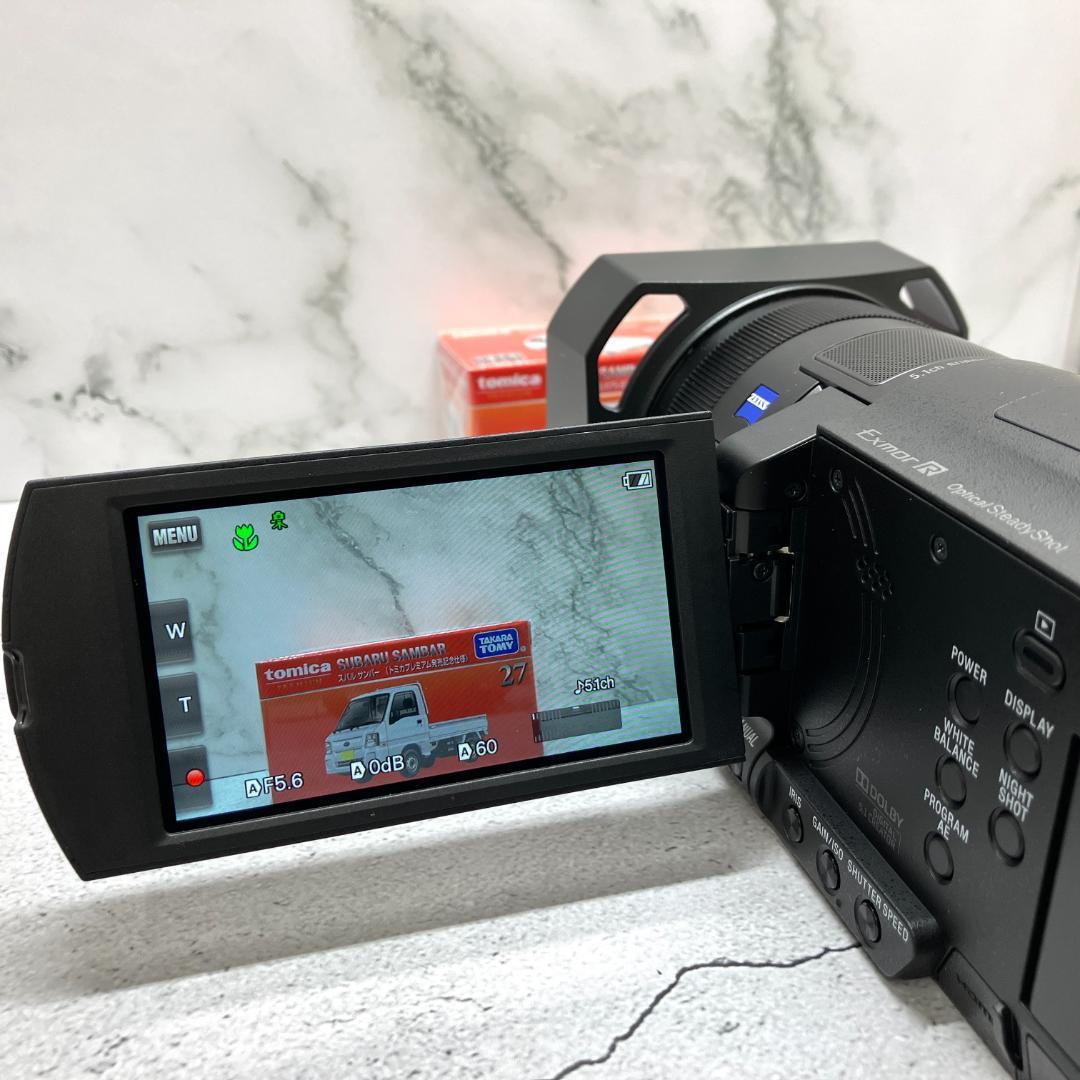 美品 SONY FDR-AX100 4Kビデオカメラ 動画撮影対応 動作確認済