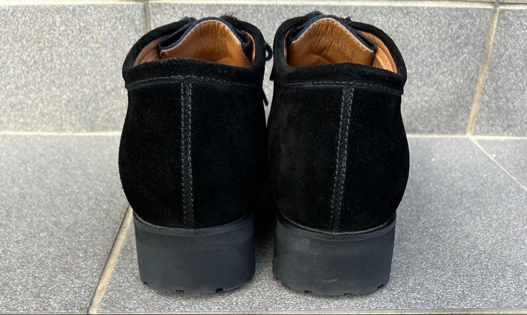 shiun BLACK SUEDE MOCCASIN Sサイズ