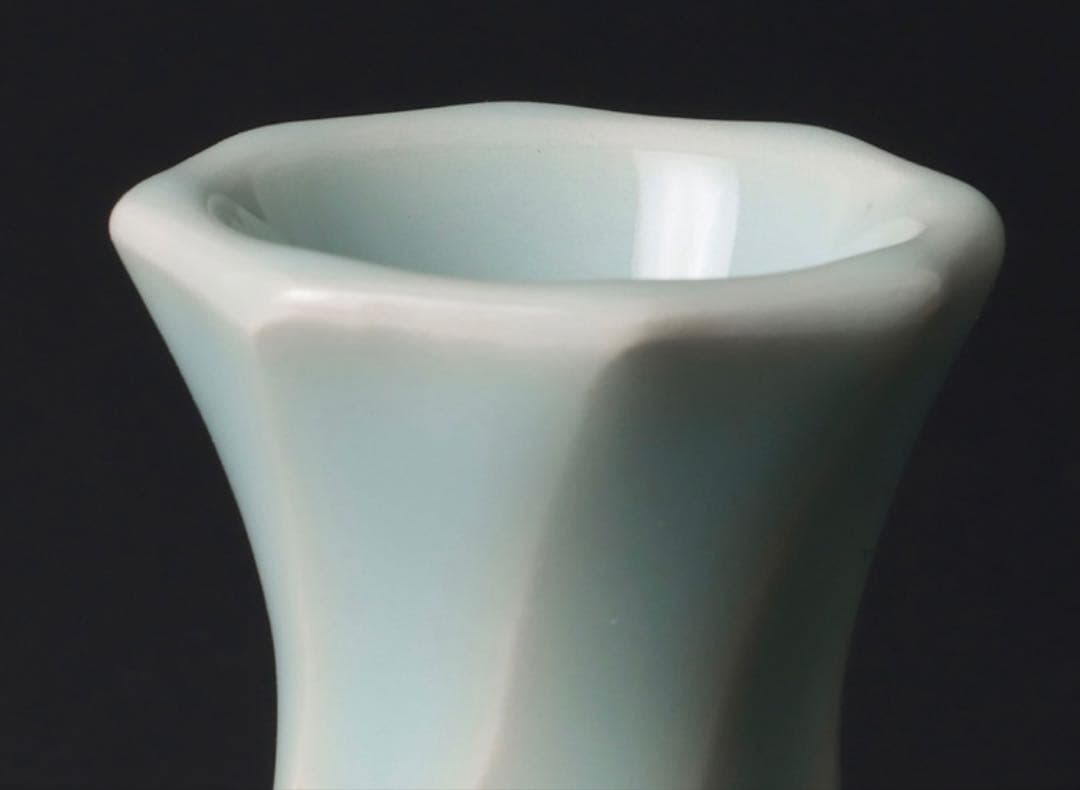 川瀬忍 青磁蓋置 茶道具 本物保証