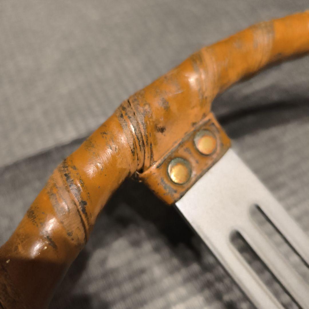 スバル360ヤングＳＳ　皮巻きハンドル