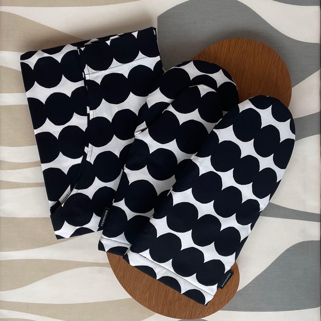 新品 marimekko RASYMATTO ラシィマット エプロン ミトン×2