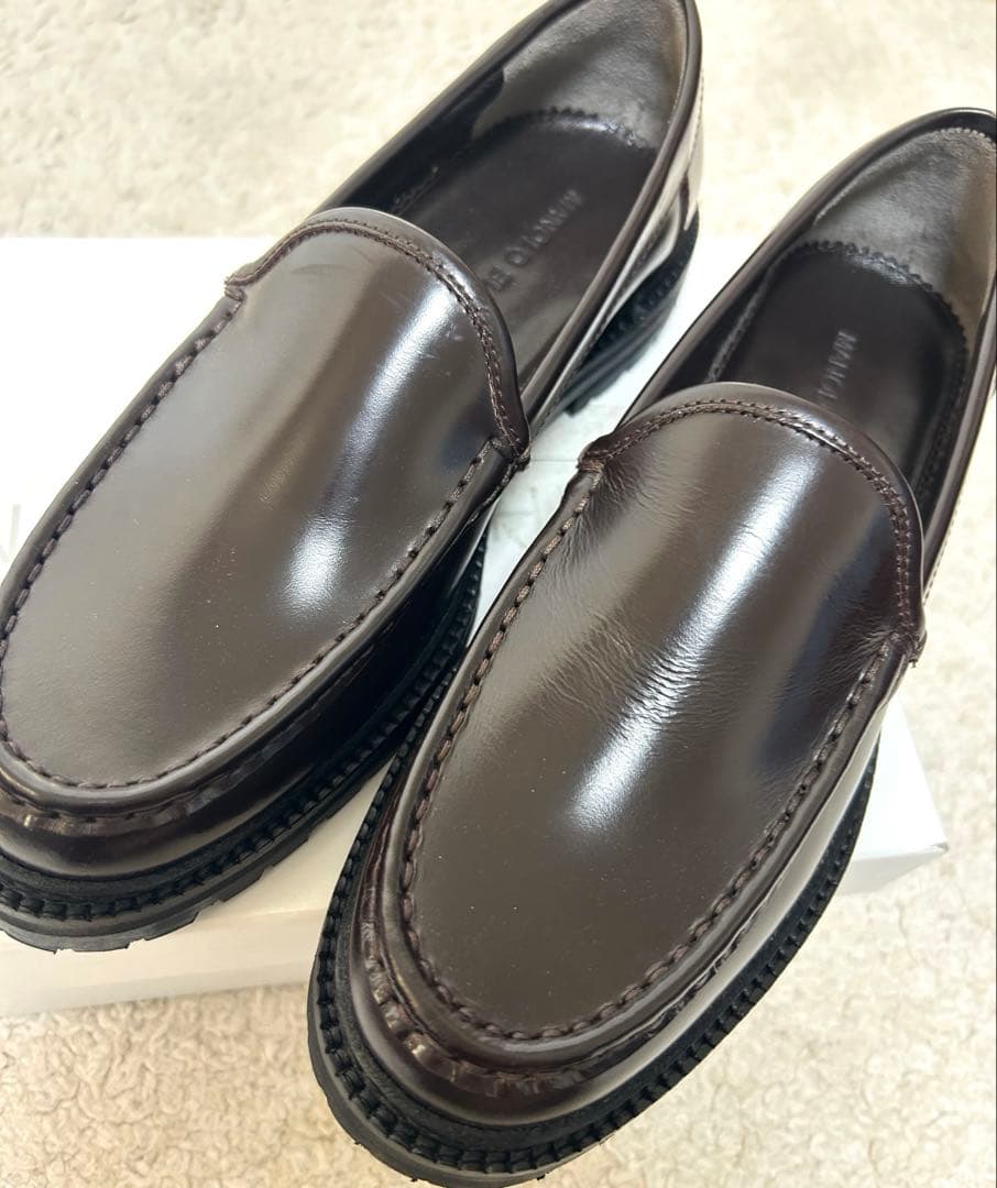 定価約15万 新品 マノロブラニク Dineralo レザーローファー35.5