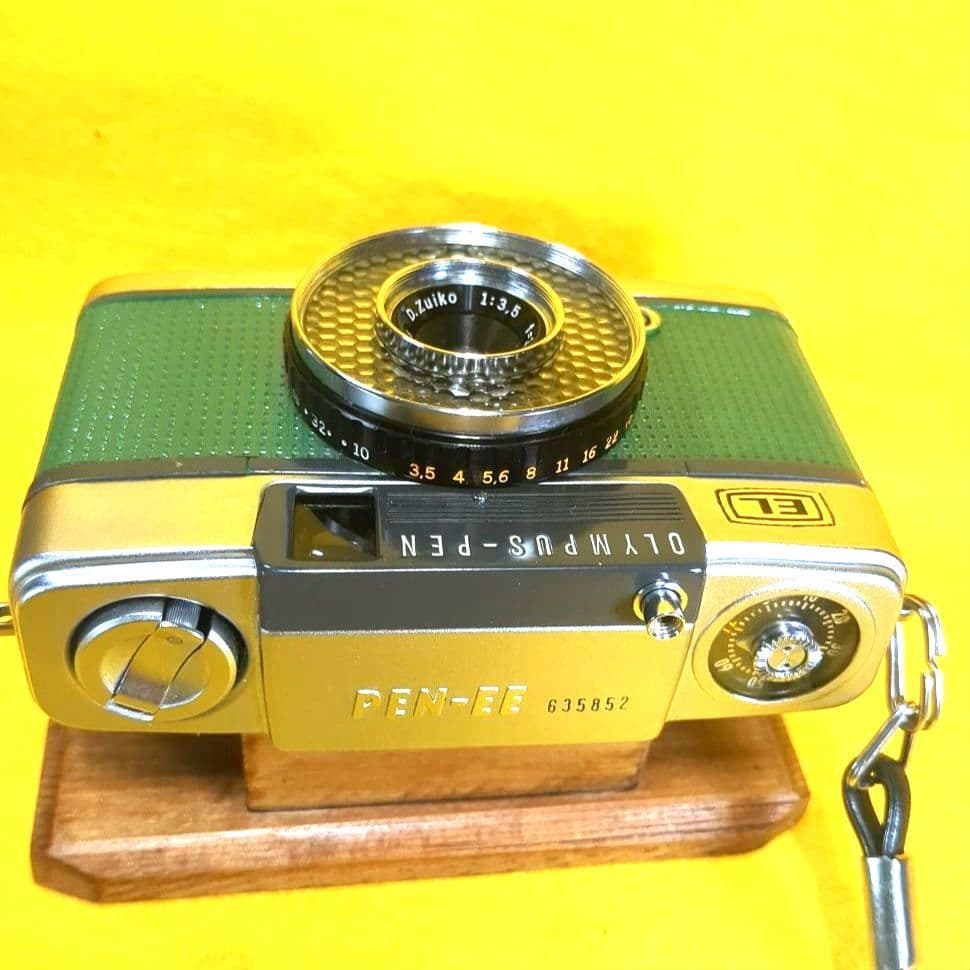 極上完動品♦整備済 オリンパスペンOLYMPUS PEN EE♦赤ベロOK