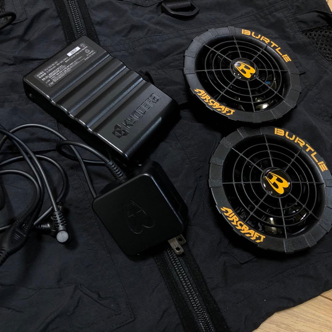 BURTLE AIRCRAFT 17V ファン　フルセット 空調服
