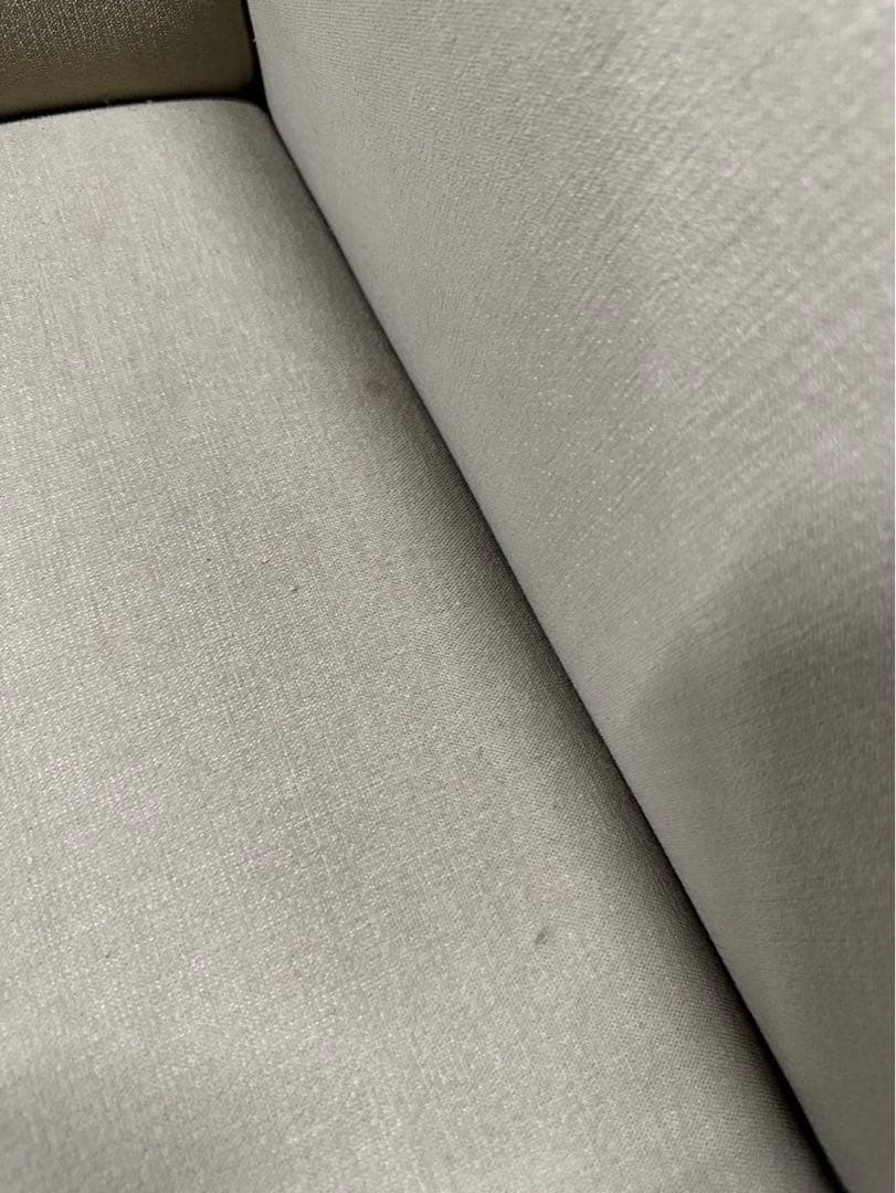【blocco】ホワイトファブリック1人掛けソファ